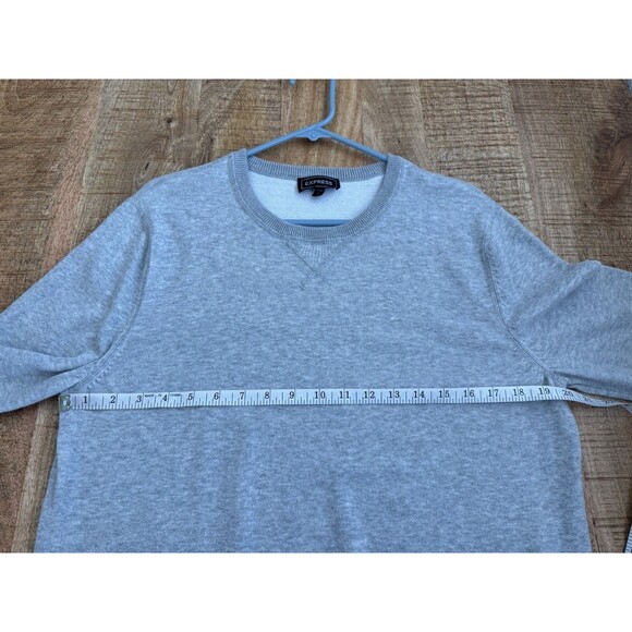 Express Women's Light Gray Long Sleeve Pullover Sweater 100% Cotton Size Large - Picture 9 of 11